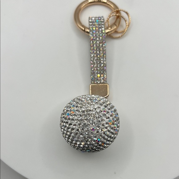Accessories - 277. Elegant Silver Keychain with Rhinestones